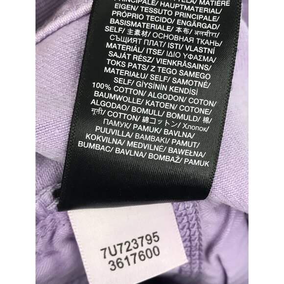 7 For All Mankind Easy James High Rise Bermuda Jean Denim Short Purple 25 NEW - Picture 7 of 7